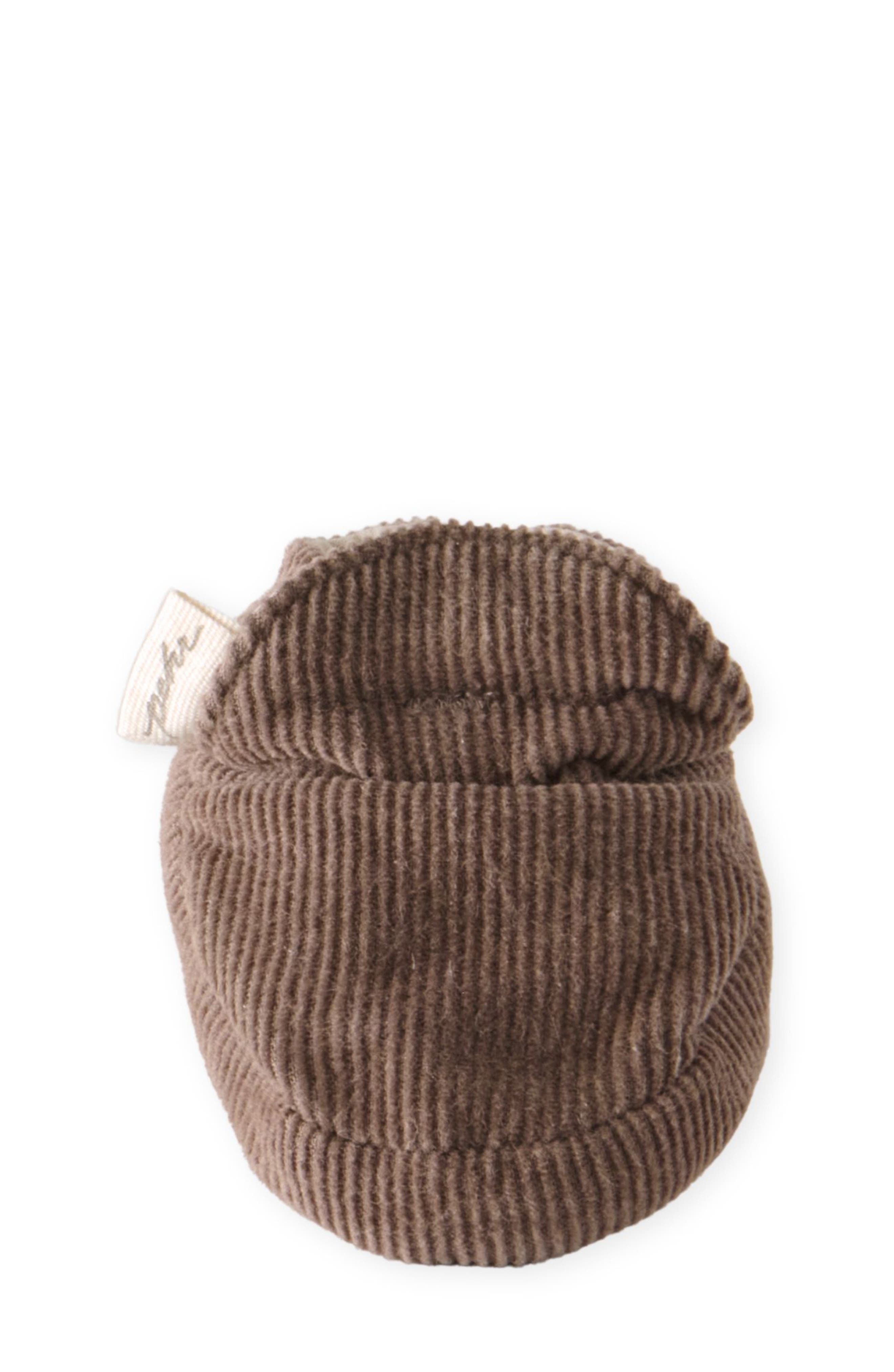 Pehr Organic Cotton Corduroy Bootie, Alternate, color, Portobello