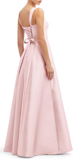 Bustier Tie Back Gown