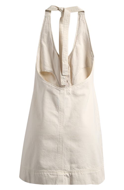 Reformation Brittany Halter Denim Minidress