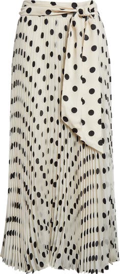 【Zimmermann】SUNRAY PLEATED SKIRT プリーツ ミディスカート Zimmermann - Pleated Sunray Navy Daisy Midi Skirt