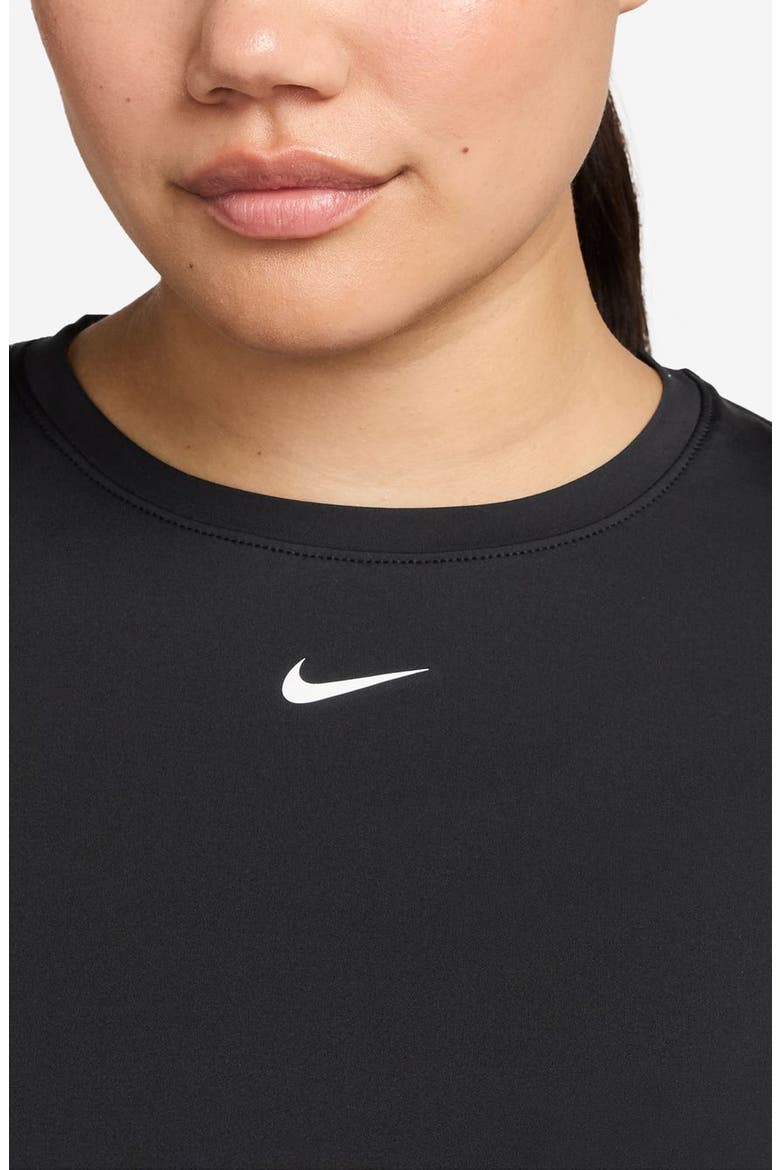 One Classic Dri-FIT Twist Front Top, Alternate, color, 013 BLACK/WHITE