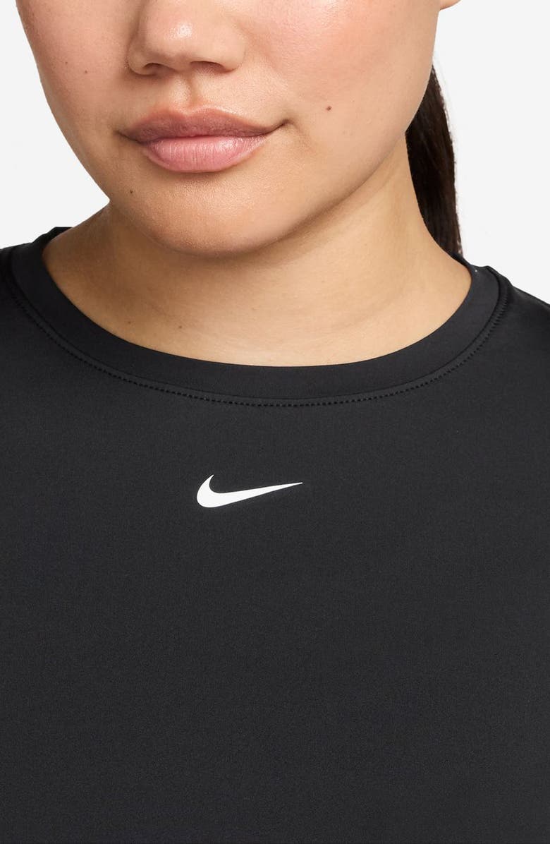 Nike One Classic Dri-FIT Twist Front Top, Alternate, color, 013 Black/White
