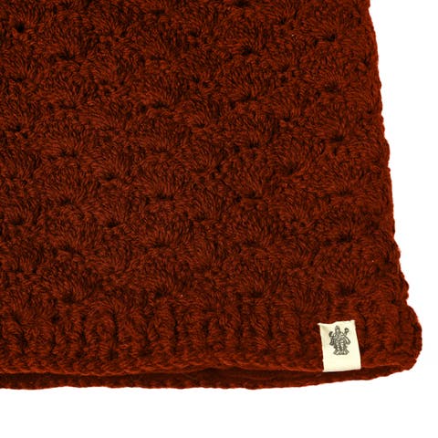 Hand Knit Puff Beanie