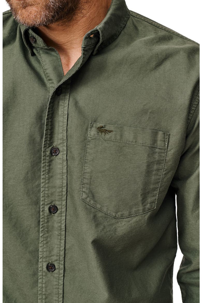 Aldridge Oxford Button Down Shirt, Alternate, color, Dark Green