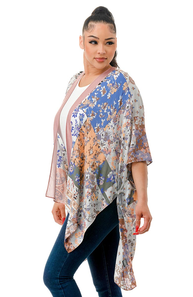 MARCUS ADLER Floral Print Topper, Alternate, color, Pink