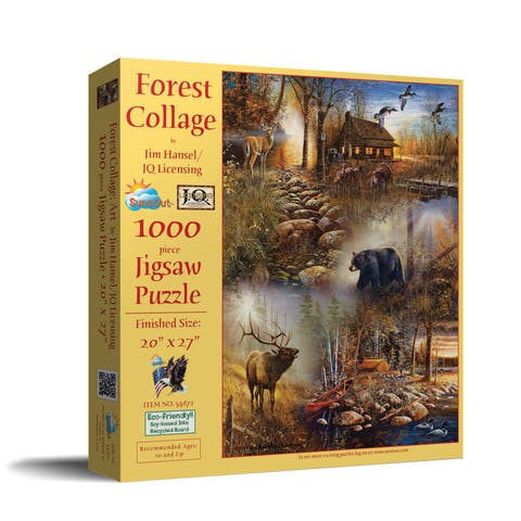 Forest Collage 1000 piece Jigsaw Puzzle for Adults