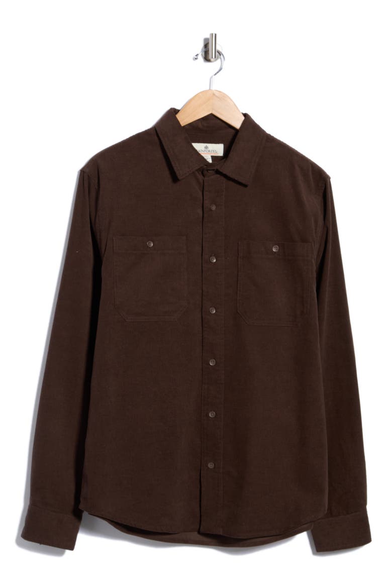 Long Sleeve Corduroy Shirt, Main, color, DELICIOSO