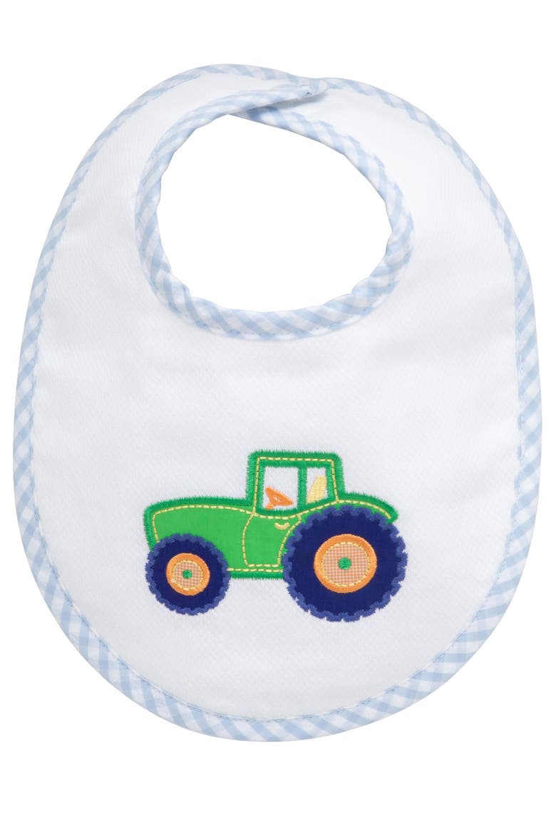 Classic Adventures Applique Basic Bib, Main, color, Tractor