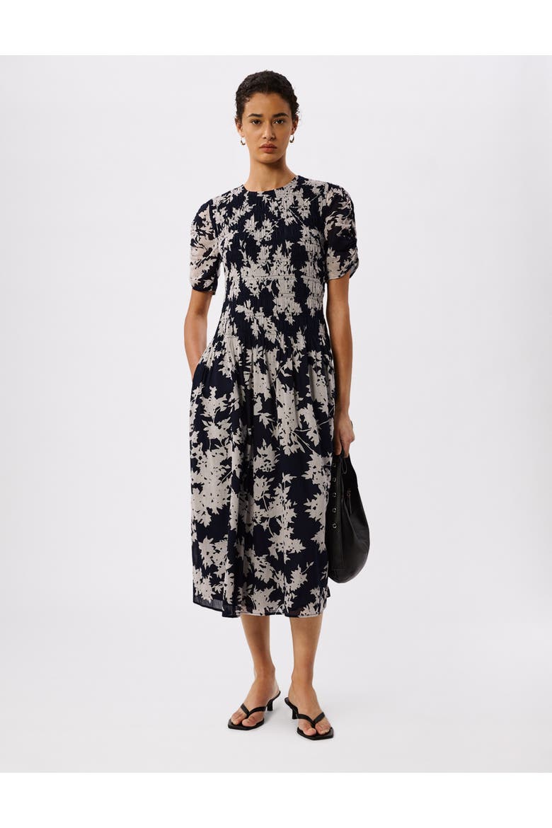 Shadow Floral Avery Dress, Main, color, Navy/Multi