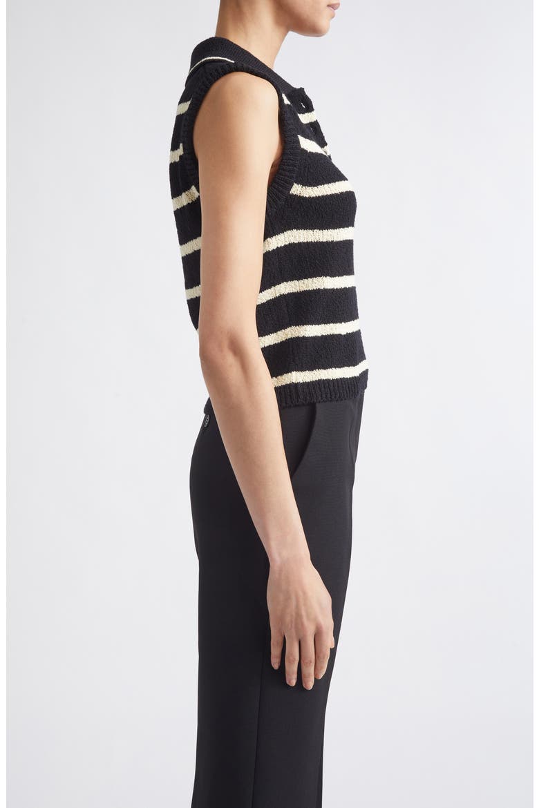 Tommy Scarf Neck Knit Top, Alternate, color, BLACK
