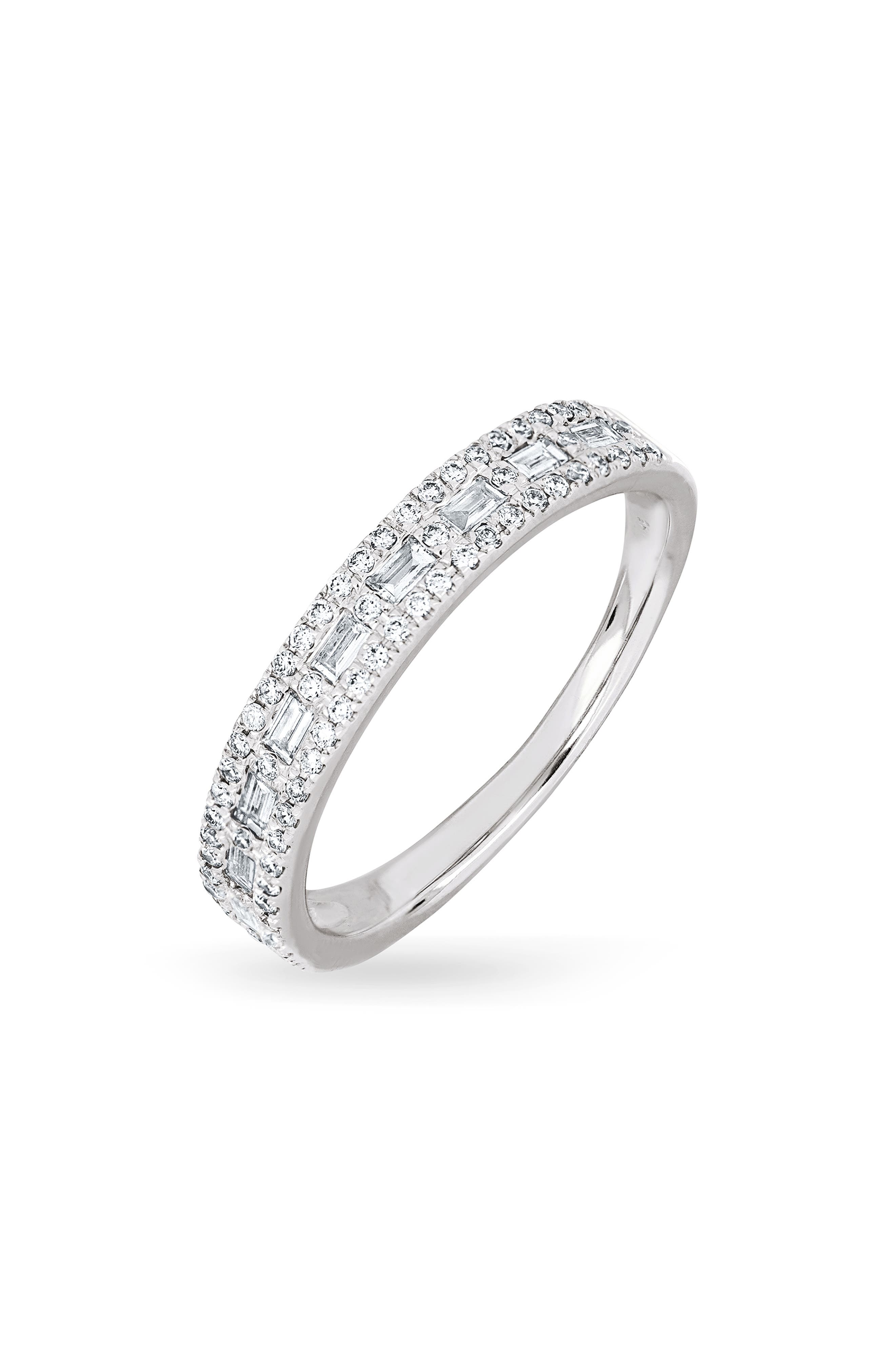 Gatsby 18k Gold Diamond Stackable Ring