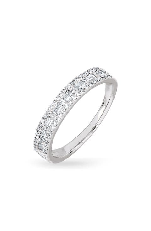 Gatsby 18k Gold Diamond Stackable Ring
