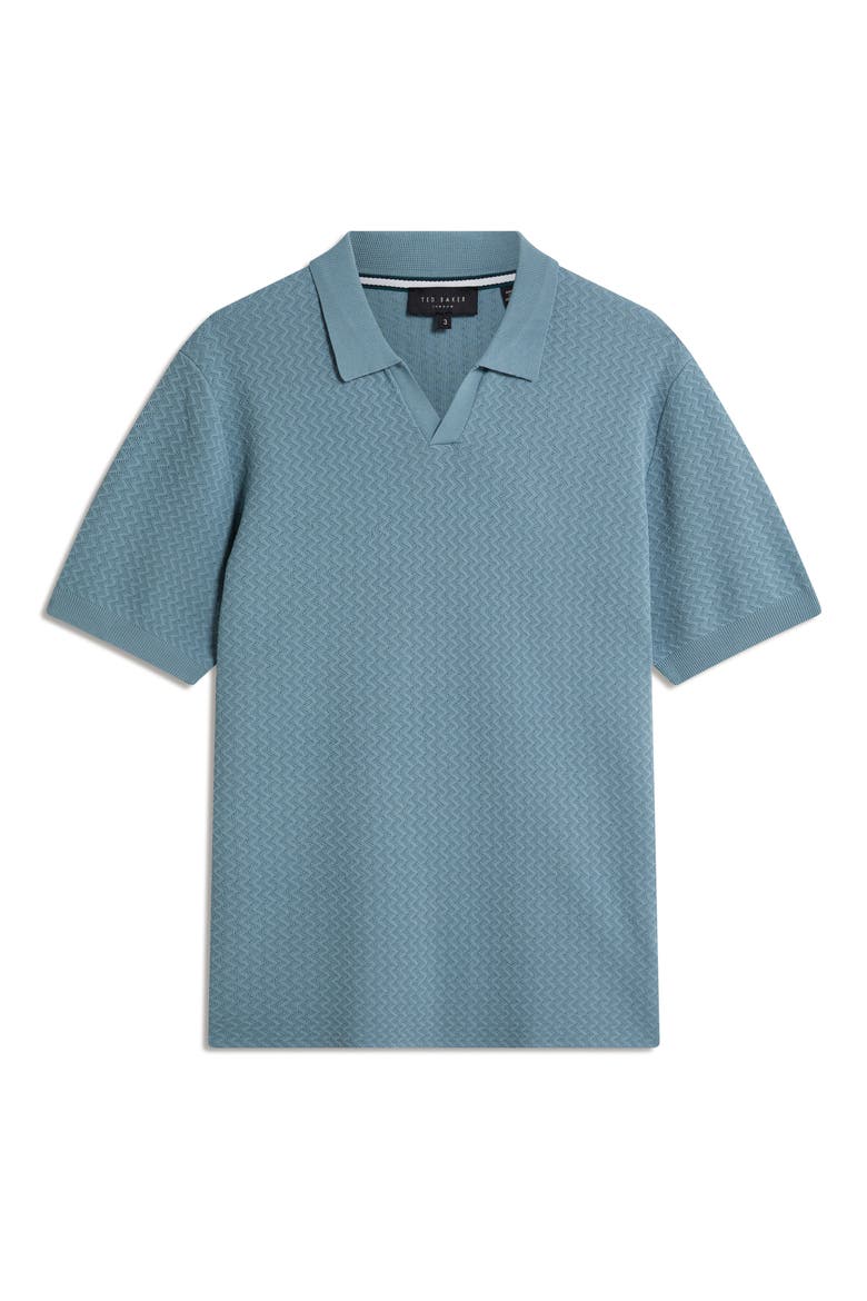 Luthen Zigzag Polo, Alternate, color, BLUE