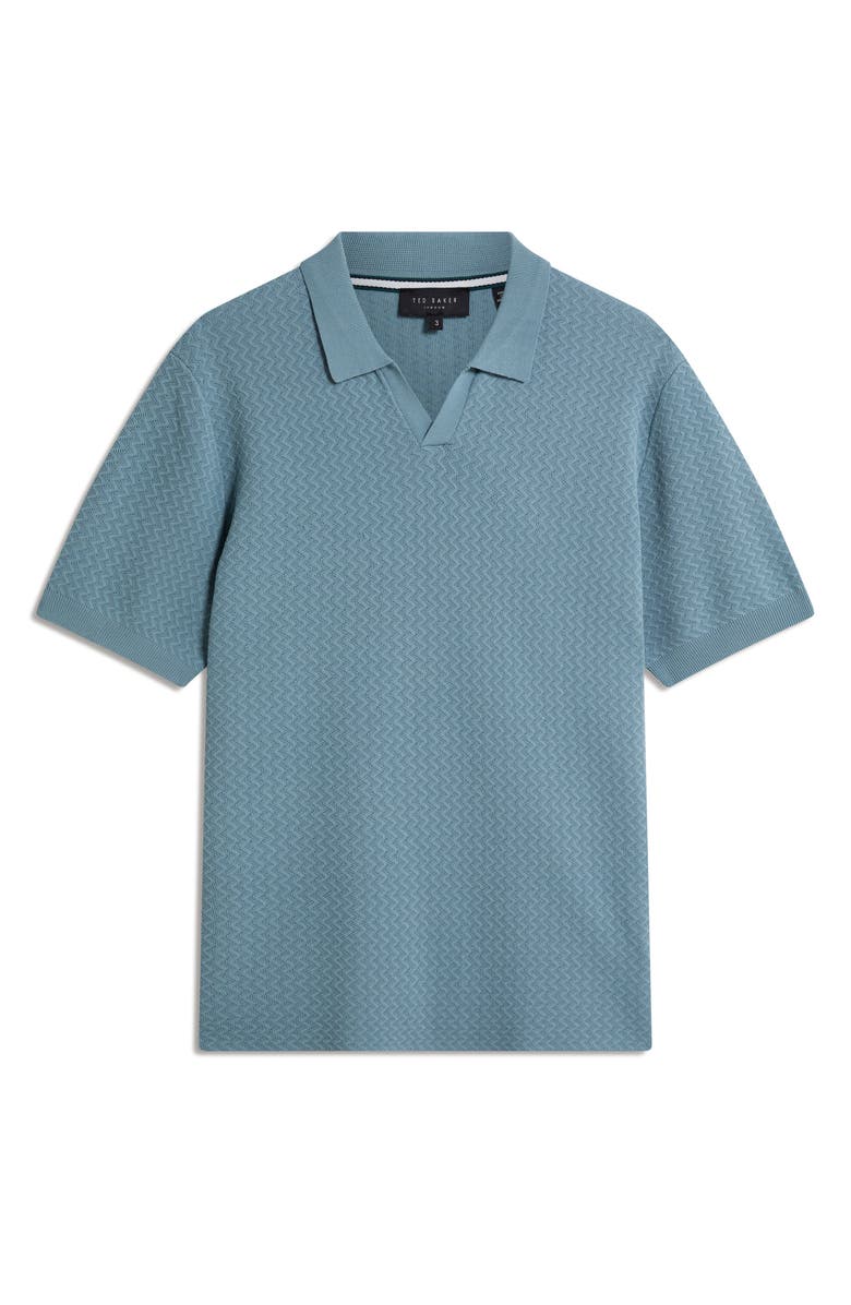 Ted Baker Luthen Zigzag Polo, Alternate, color, Blue