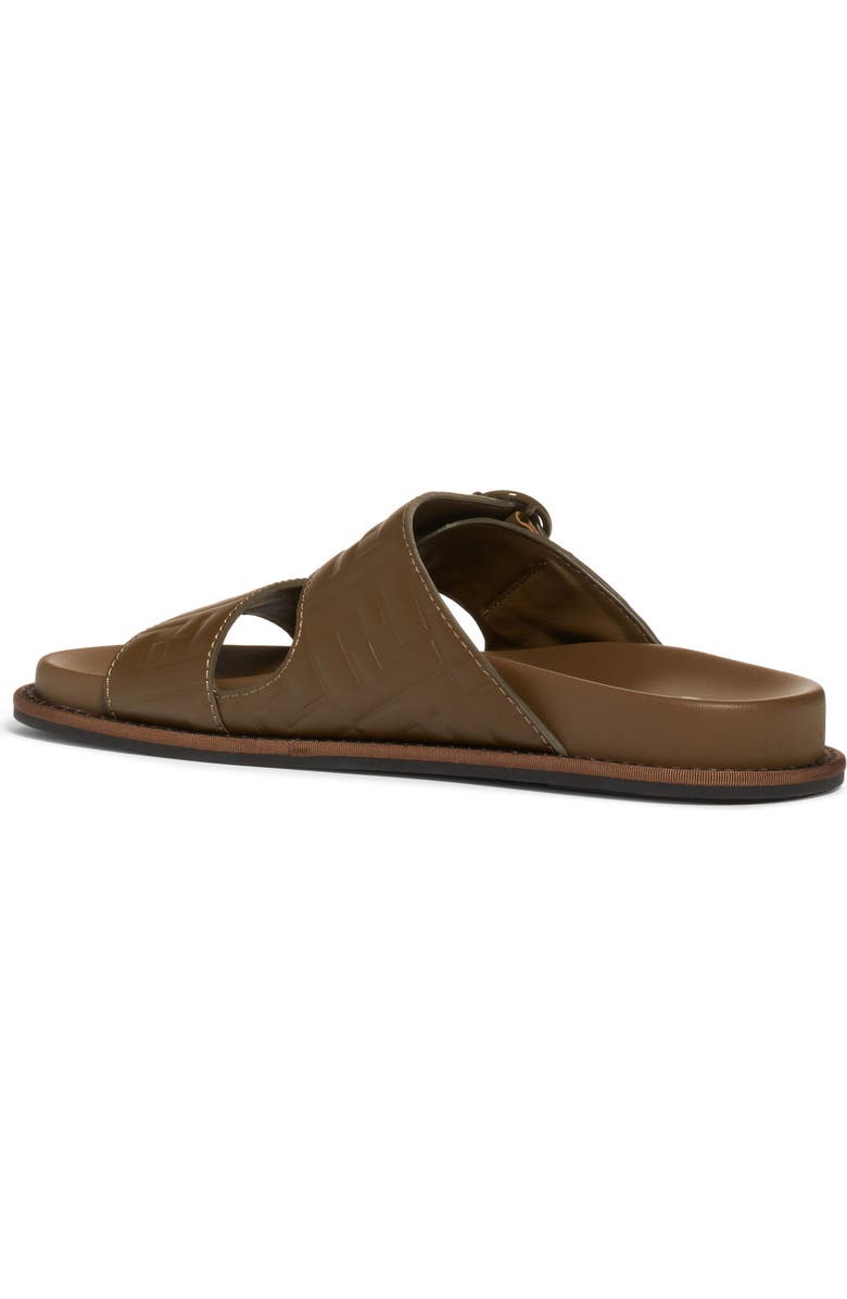 Fendi FF Buckle Slide Sandal, Alternate, color,