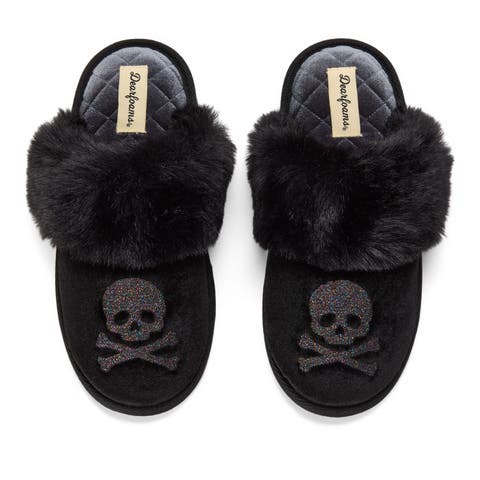 Halloween Velour Scuff Slippers