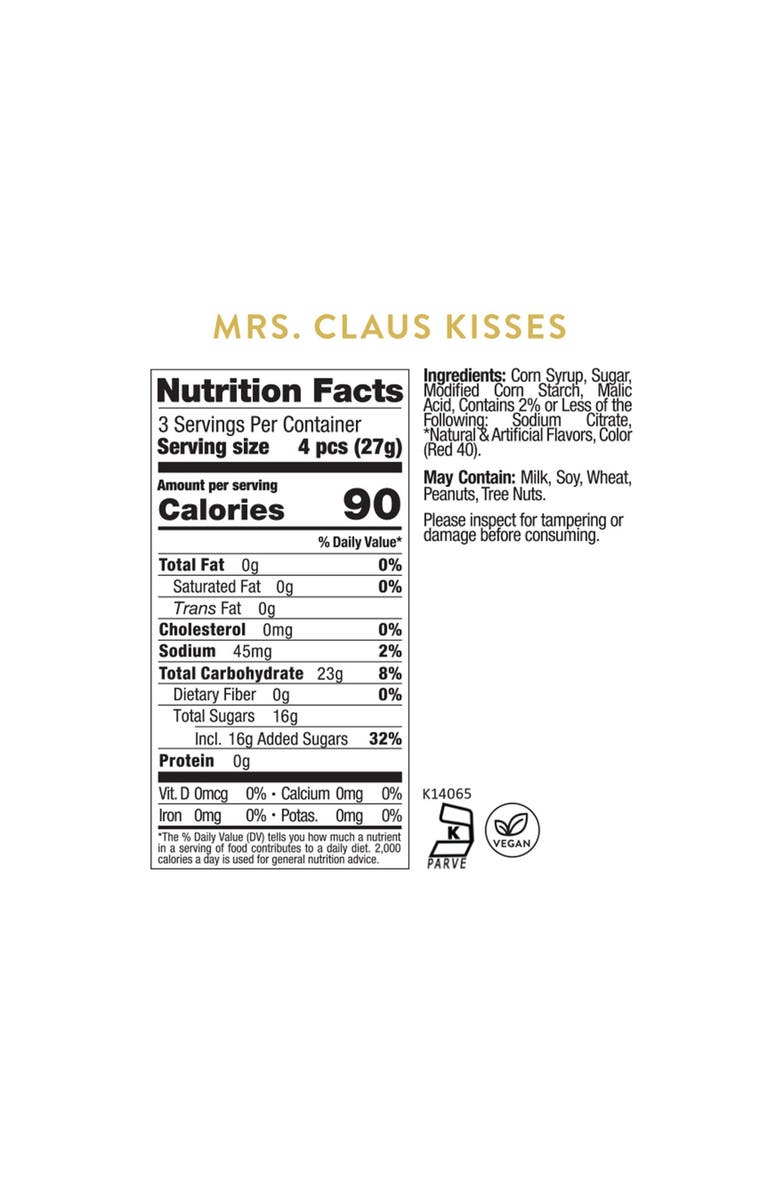 sugarfina Mrs. Claus Mistletoe Kisses Set of 3 Candy Cubes, Alternate, color, Multi