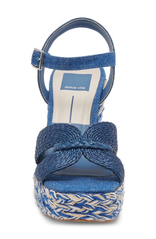 DOLCE VITA DOLCE VITA CALE WOVEN RAFFIA PLATFORM SANDAL