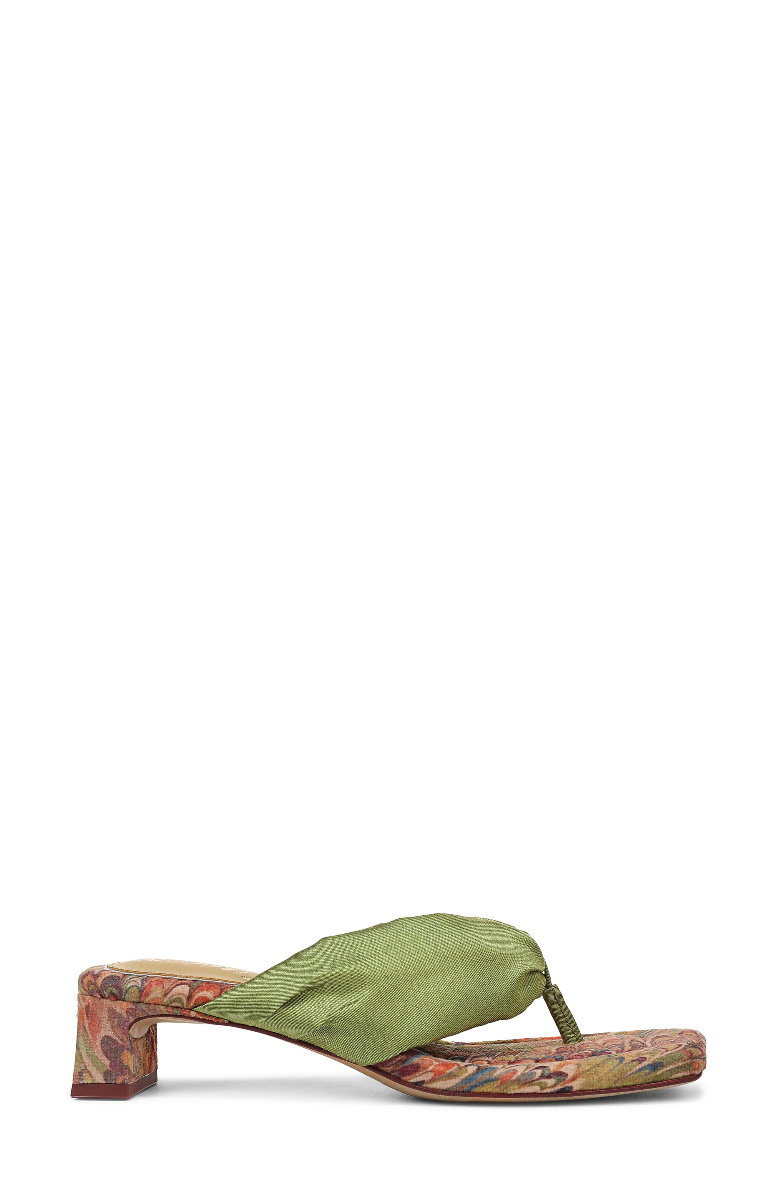 Colette Block Heel Sandal, Alternate, color, GREEN FERN