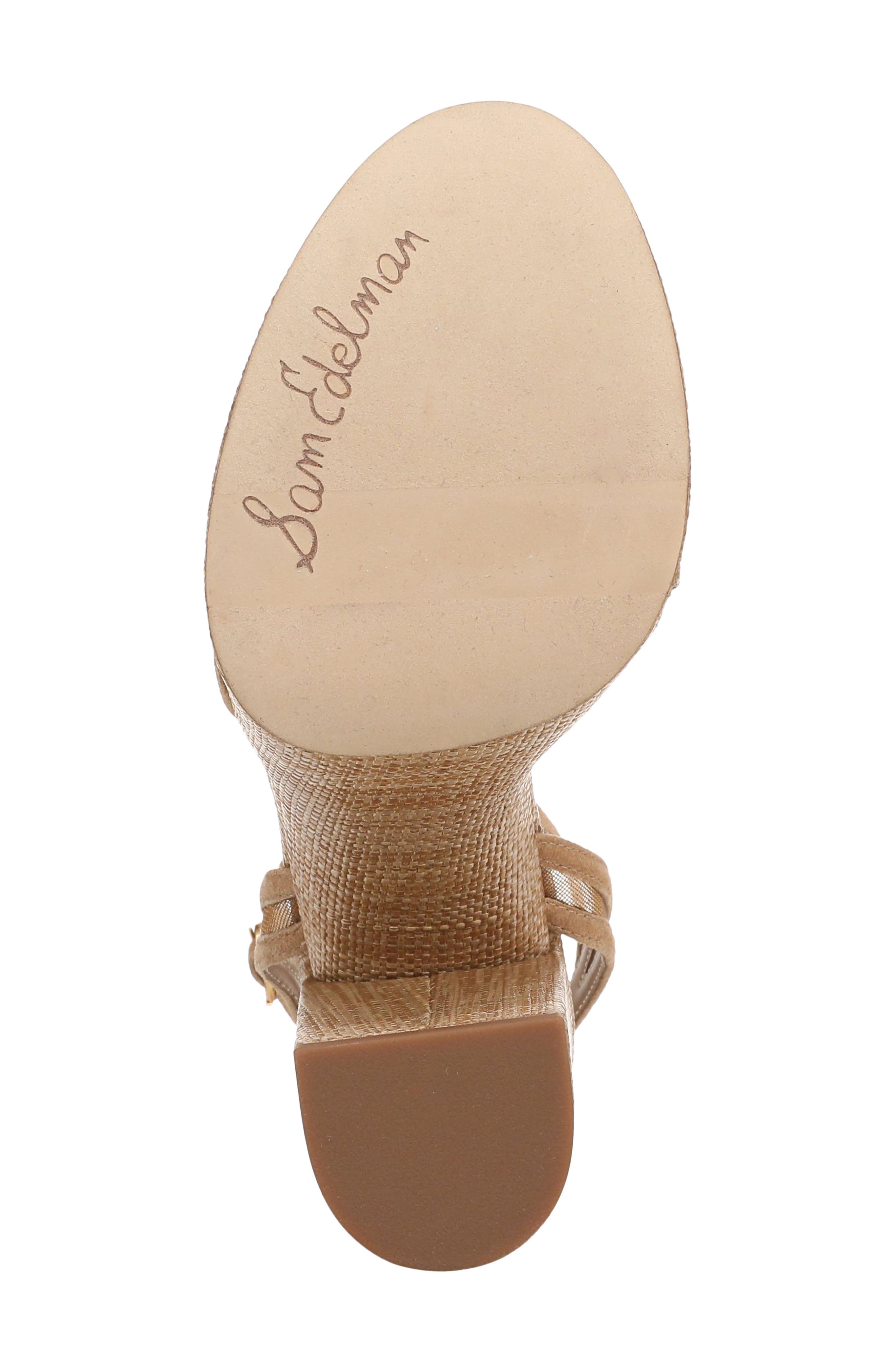 Sam Edelman Sandy Ankle Strap Platform Sandal, Alternate, color, Cyprus Tan