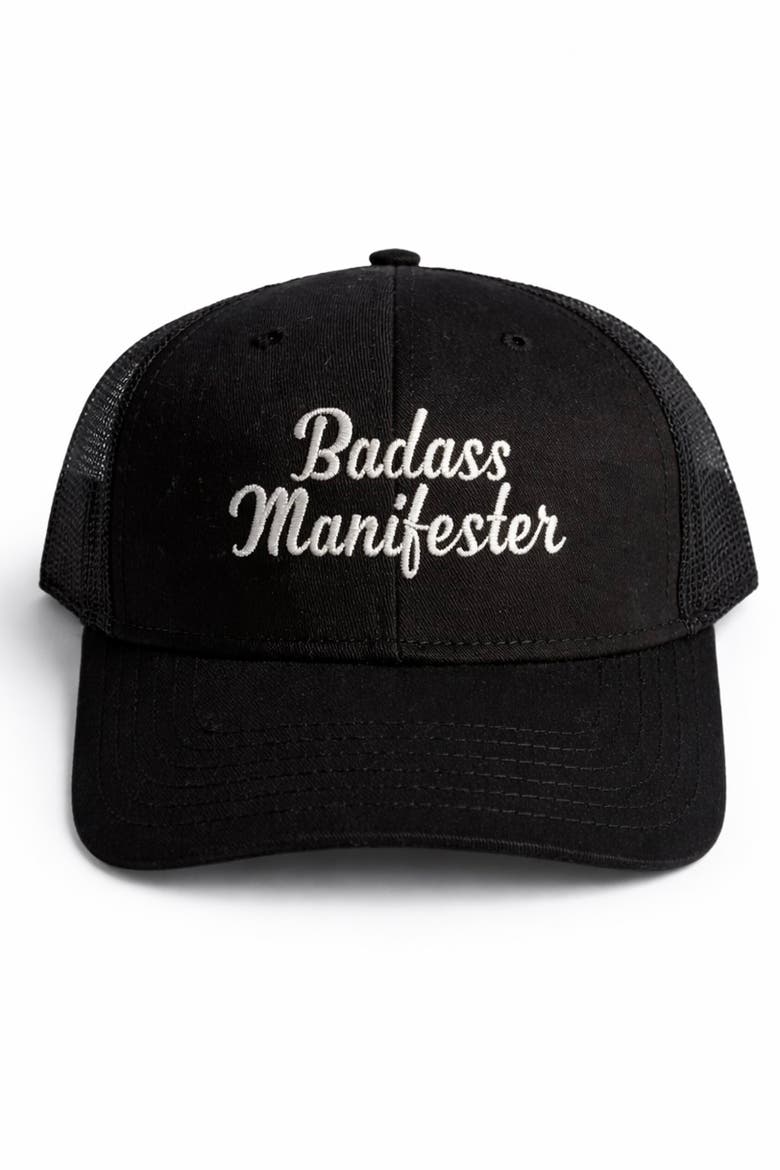 Badass Manifester Eco Trucker + Ink, Main, color, Black