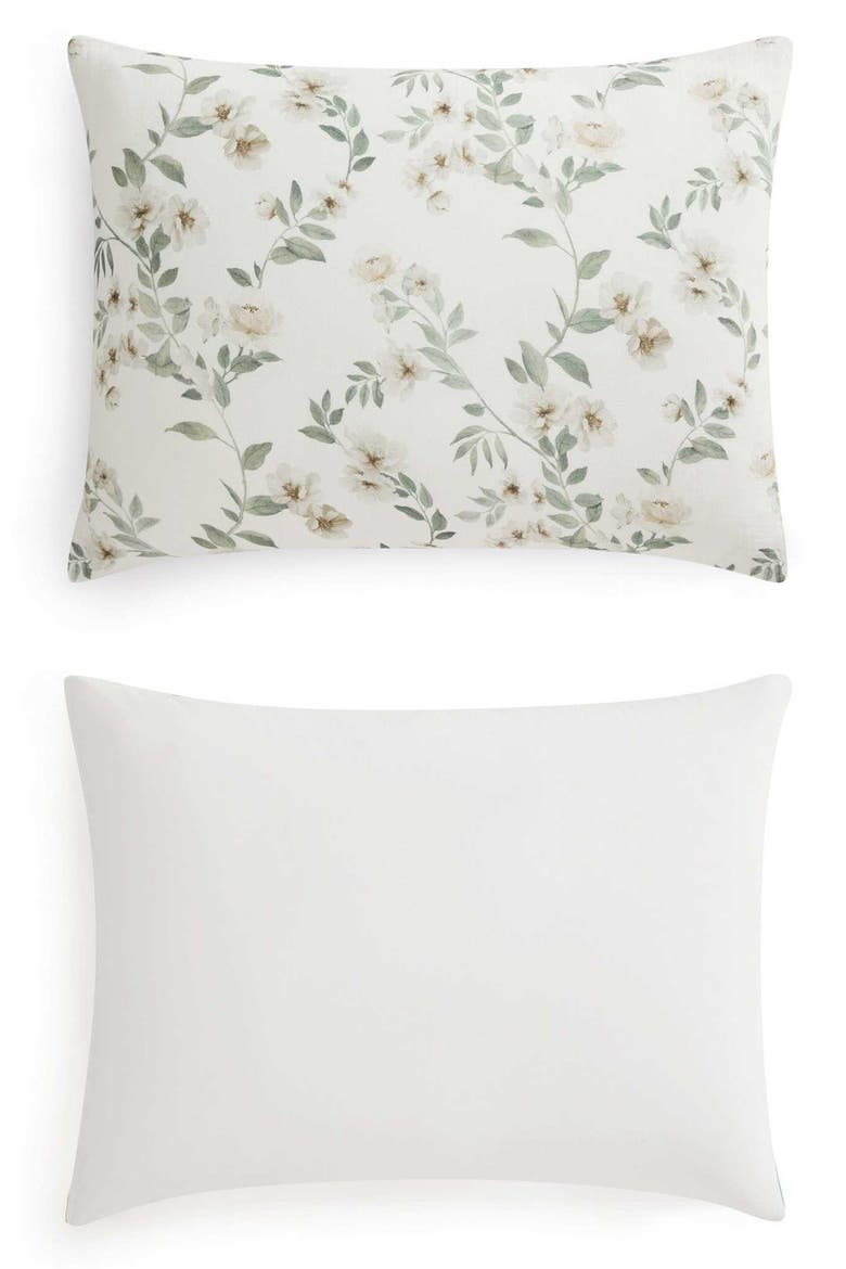 Hazel Floral Cotton Comforter Set, Alternate, color, ALDER