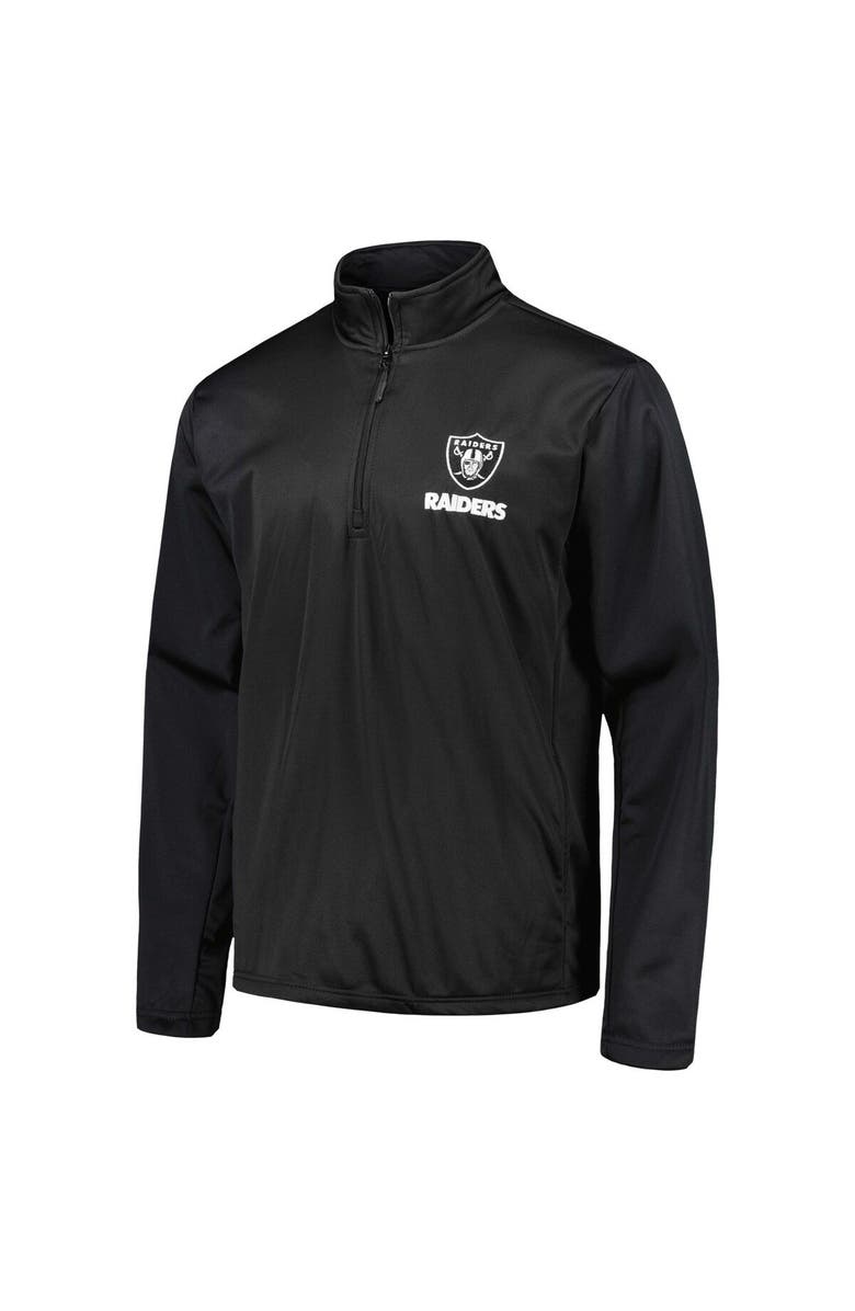 DUNBROOKE Men's Dunbrooke Black Las Vegas Raiders All-Star Tech Quarter-Zip Top, Alternate, color, Black