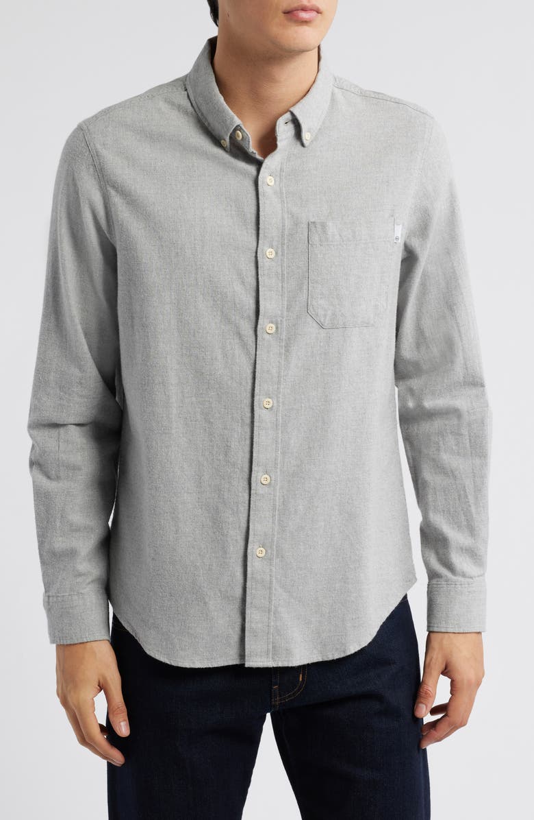 AG Aiden Classic Fit Button-Down Shirt, Main, color, Heather Grey