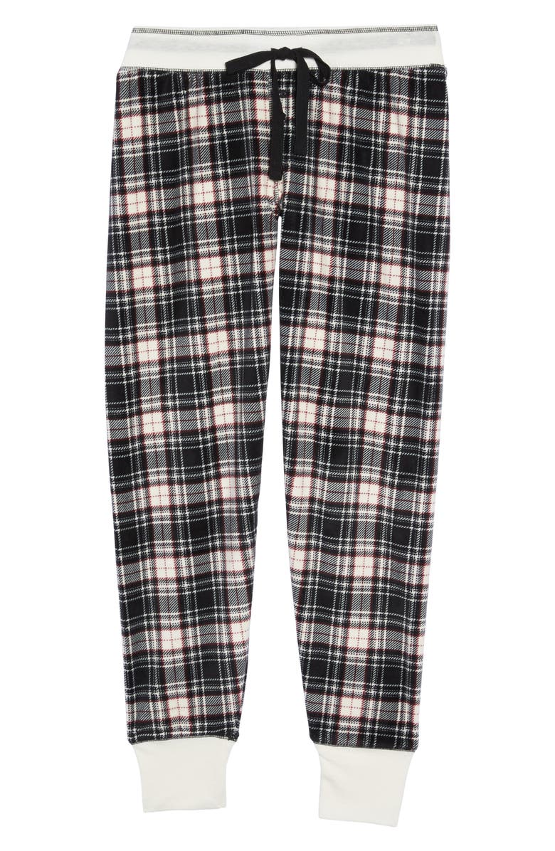 PJ Salvage Print Velour Pants, Alternate, color, 