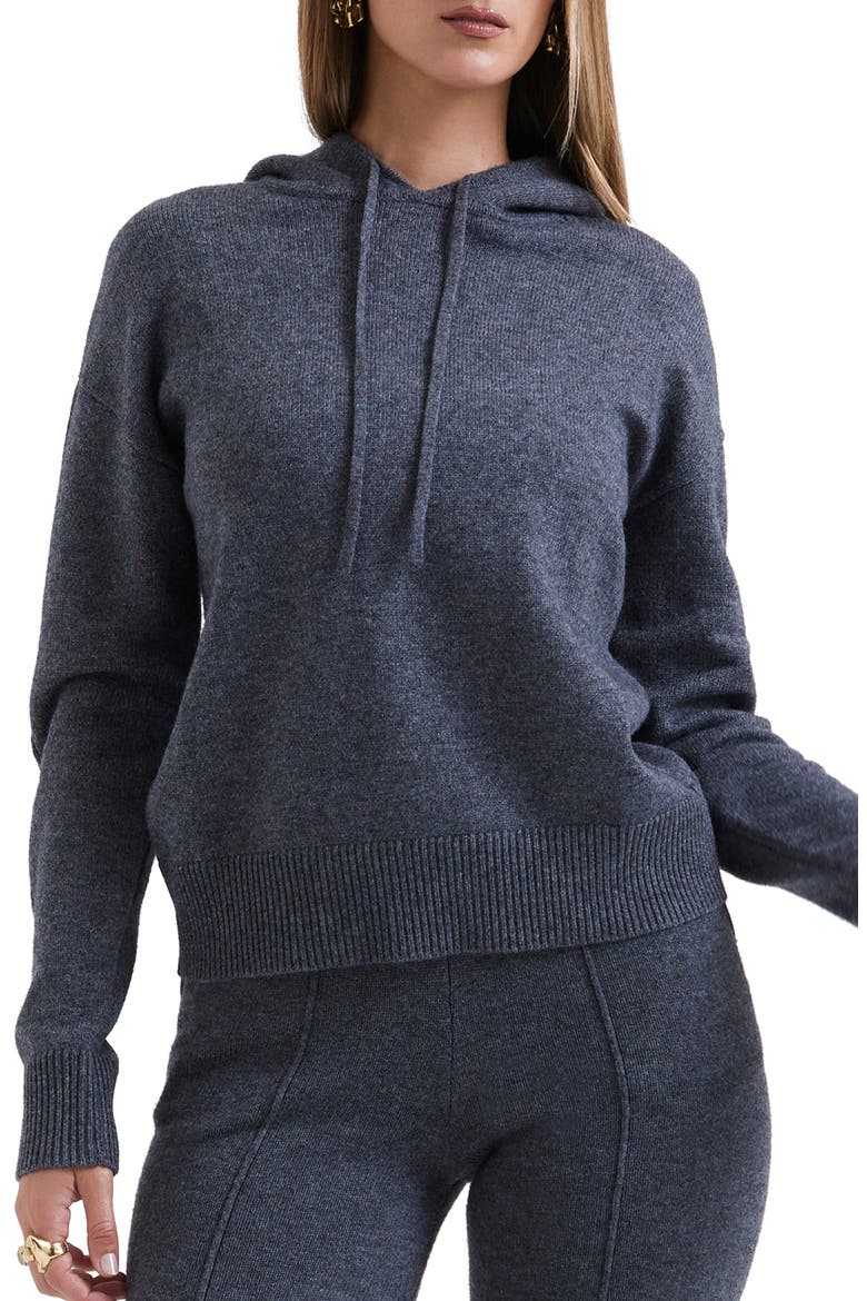 Jionni Hoodie Sweater, Main, color, GREY MELANGE