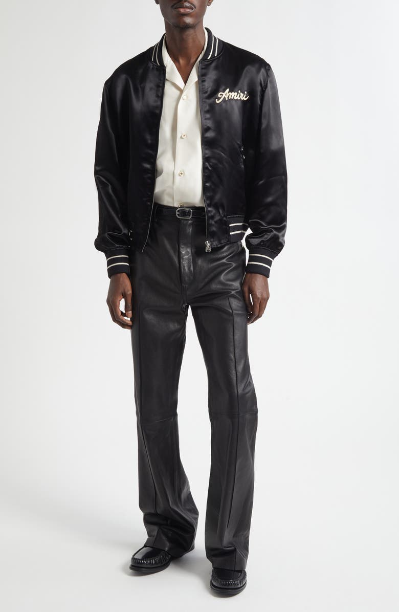 AMIRI Club Amiri Bomber Jacket, Alternate, color, Black