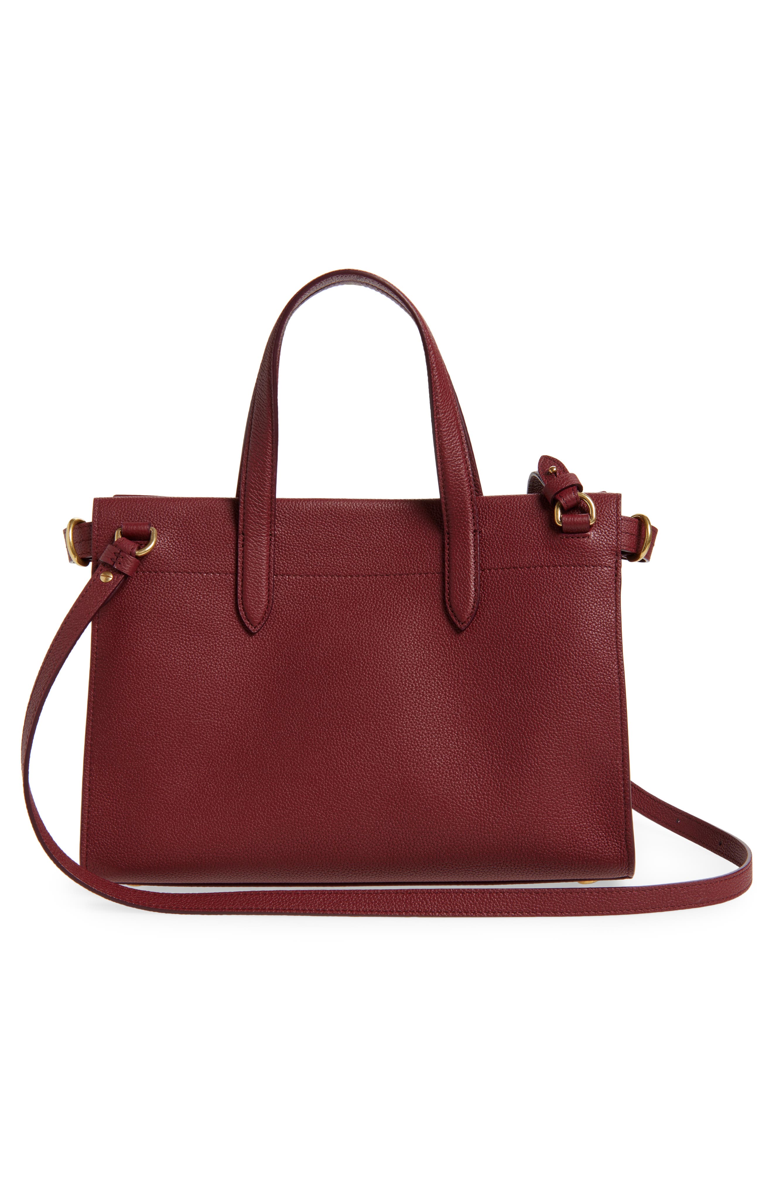 Burberry Small Cotswolds Leather Tote, Alternate, color, 