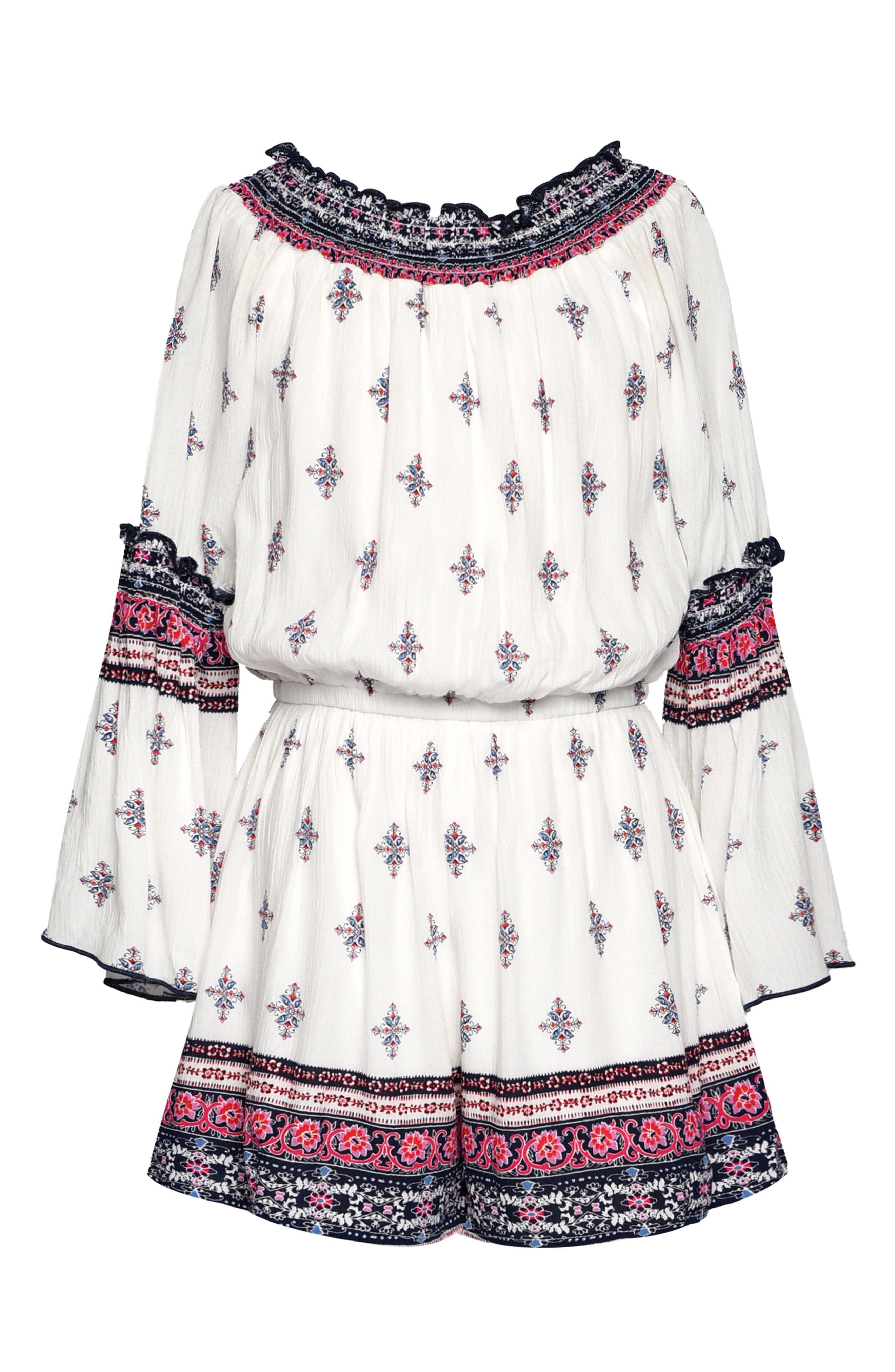 Kids' Border Print Romper