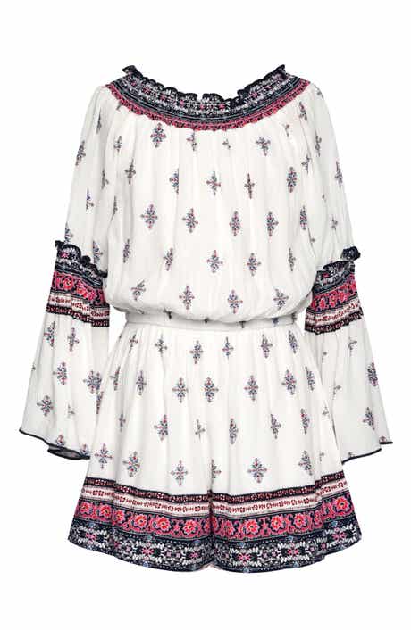 Kids' Border Print Romper