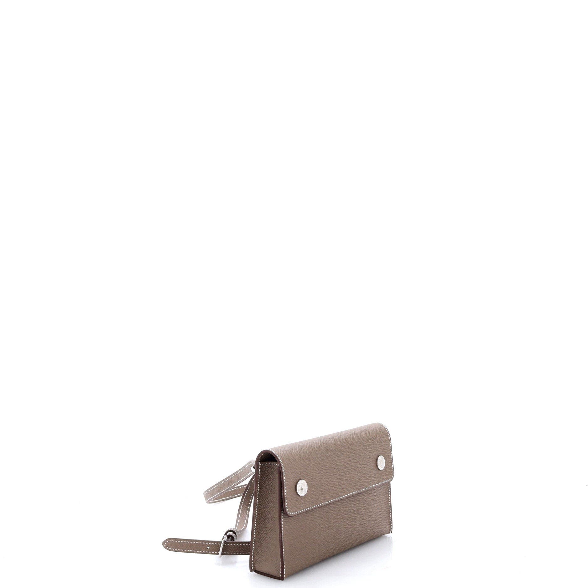 Hermesnap Wallet Bag Epsom, Alternate, color, Grey