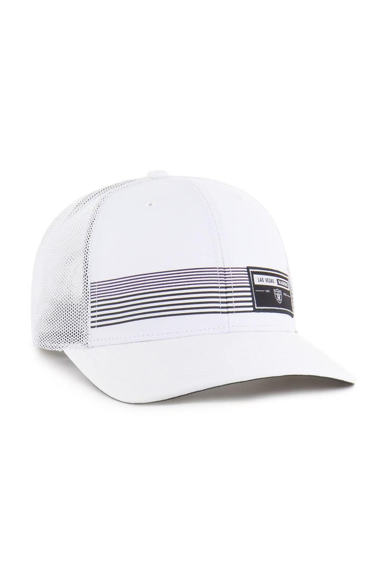 Men's '47 White Las Vegas Raiders Rangefinder Trucker Adjustable Hat, Alternate, color, White