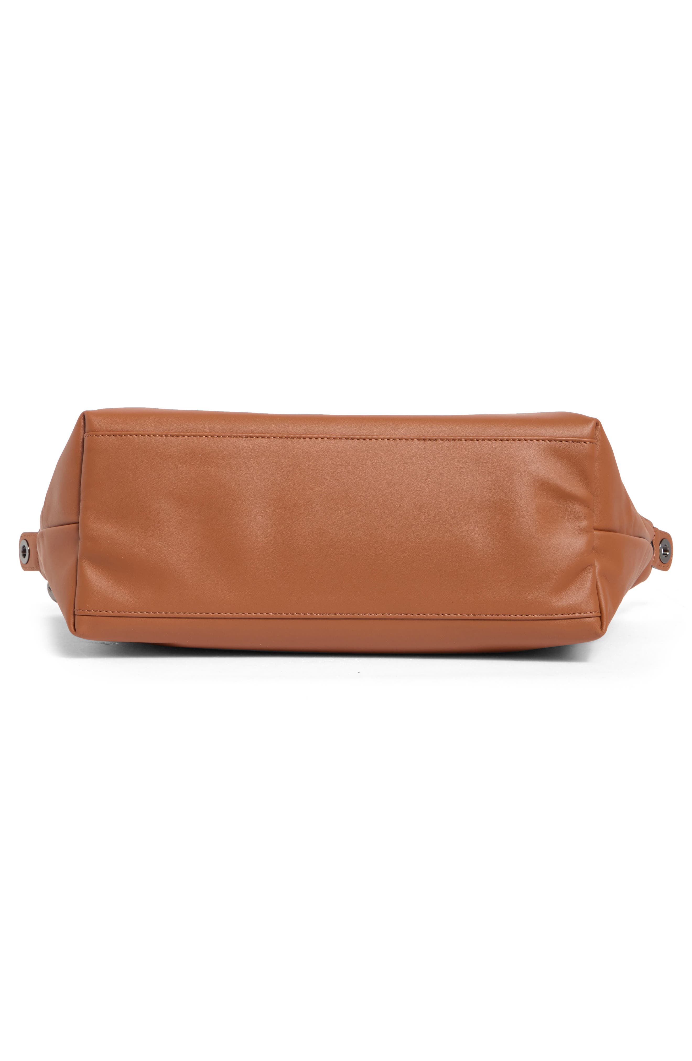 Longchamp Le Pliage Extra Large Leather Tote Bag, Alternate, color, Cognac