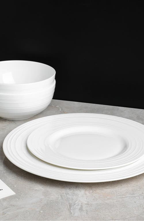 Stone Lain Eleanor Bone China 16-piec Dinnerware Set In White