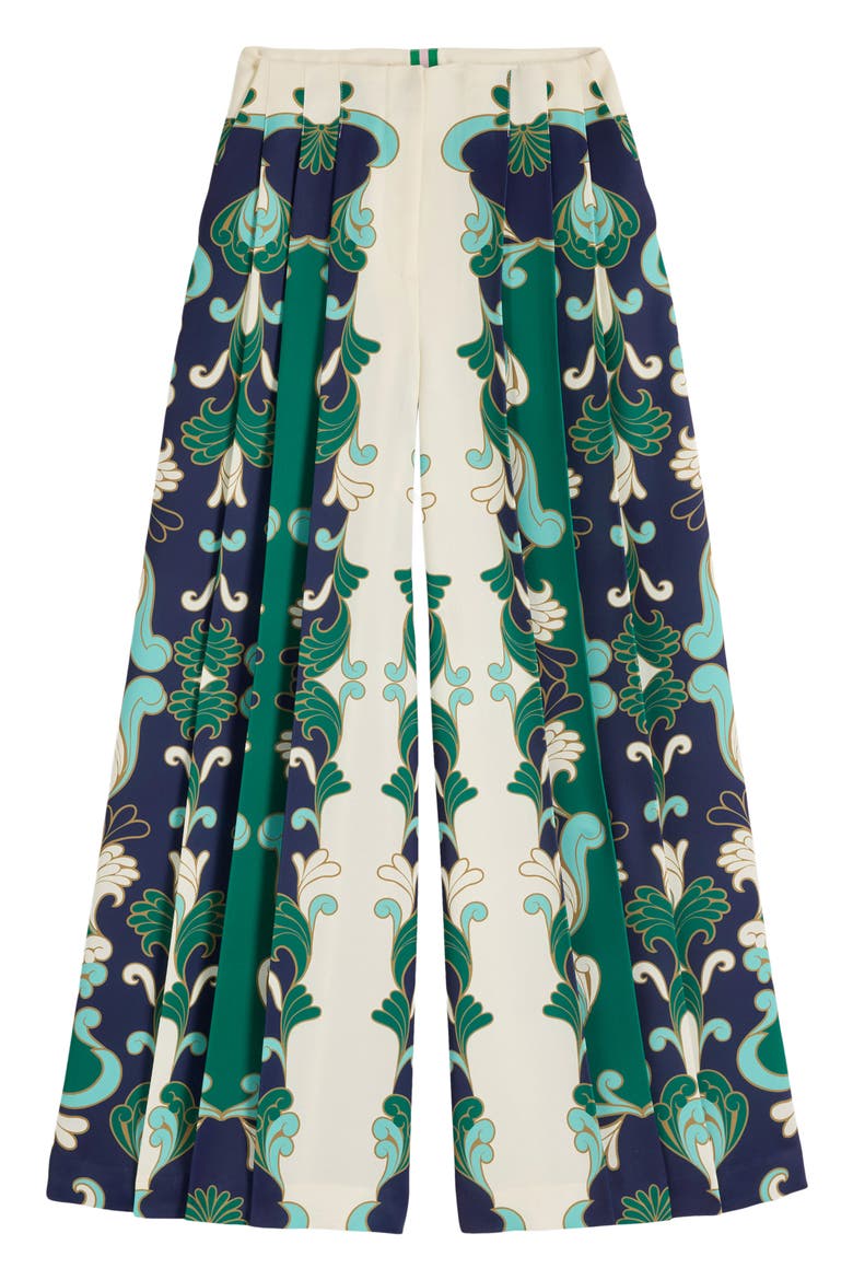 Regent Paisley Wide Leg Pants, Alternate, color, IVORY/ FOILAGE WHIRL