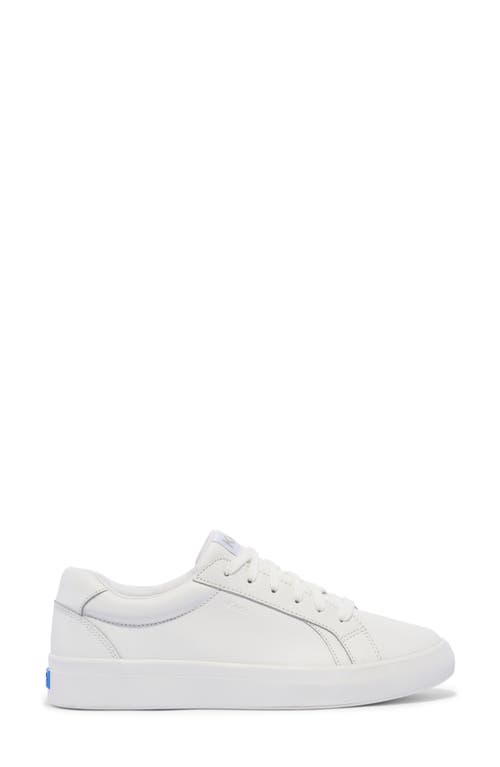 Keds ® Pursuit Low Top Sneaker In White/white Leather