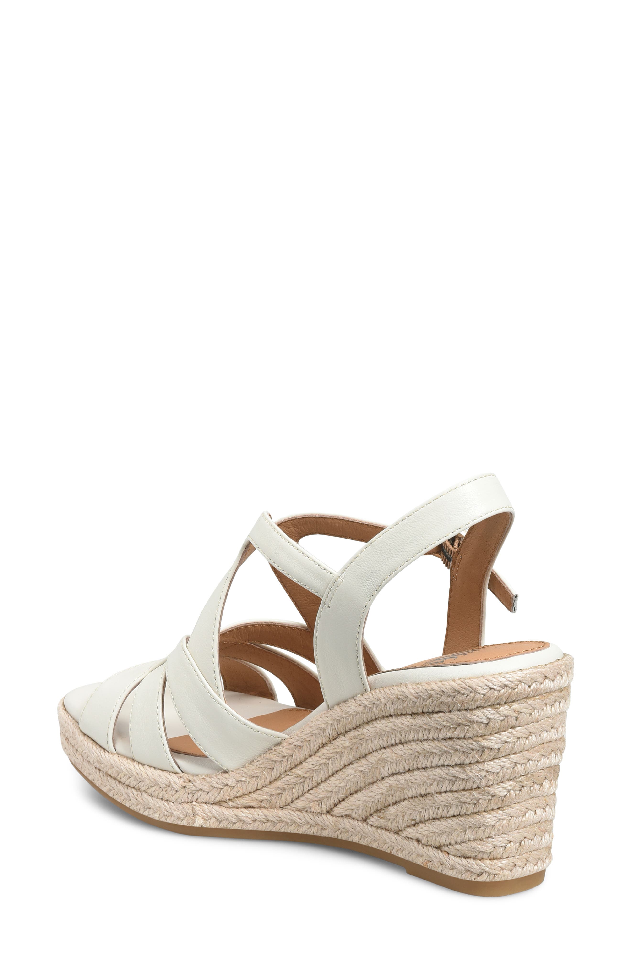 Söfft Norma Slingback Espadrille Platform Wedge Sandal, Alternate, color, 