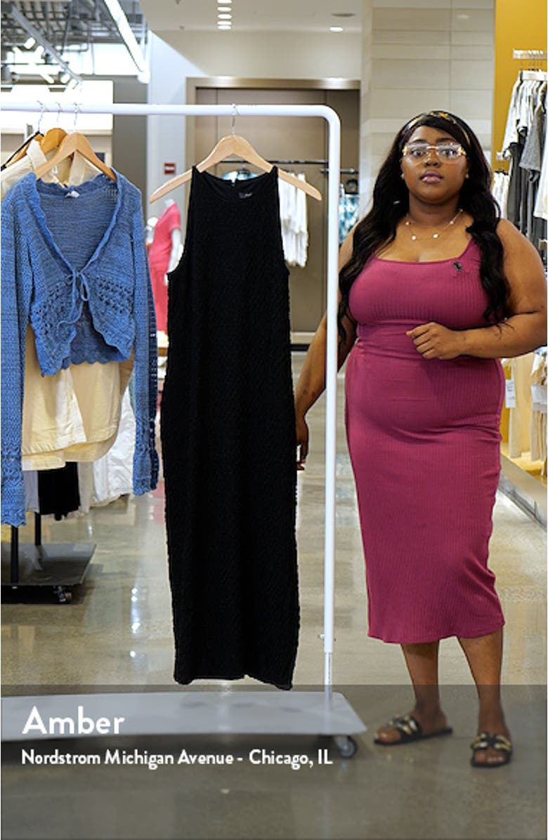 Puckered Sleeveless Midi Dress, sales video thumbnail