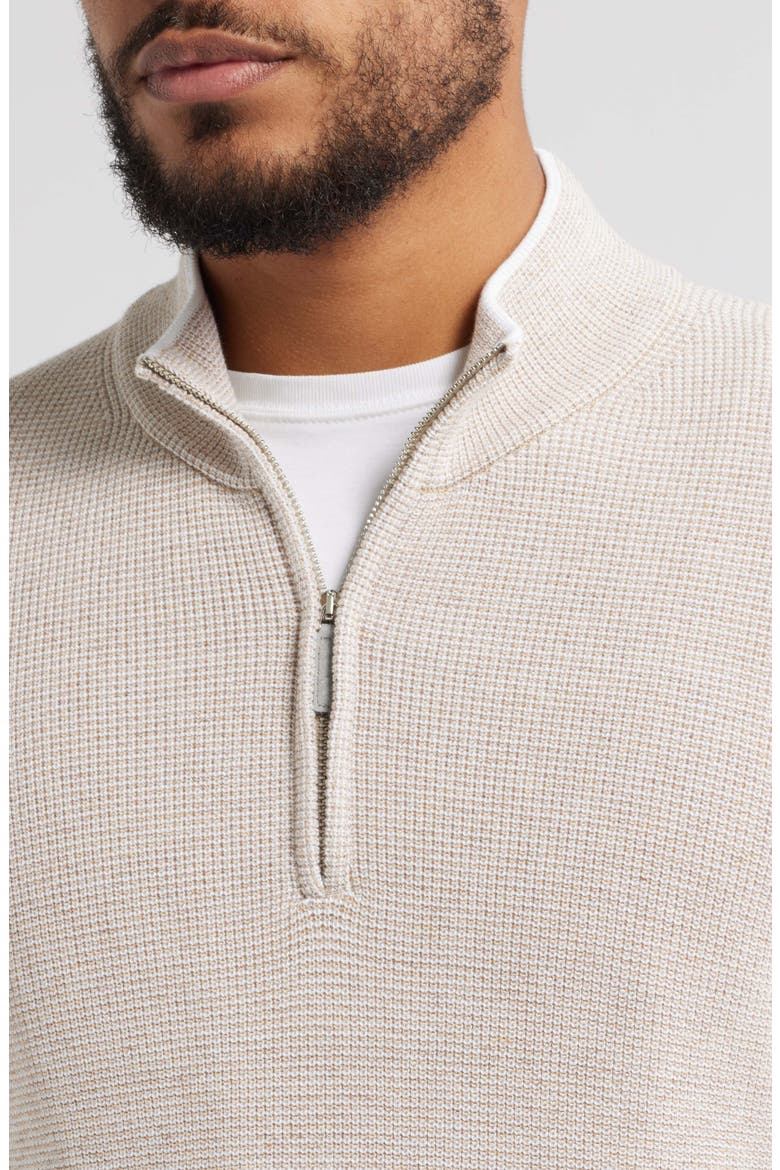 Daulac Quarter Zip Pullover, Alternate, color, SAND