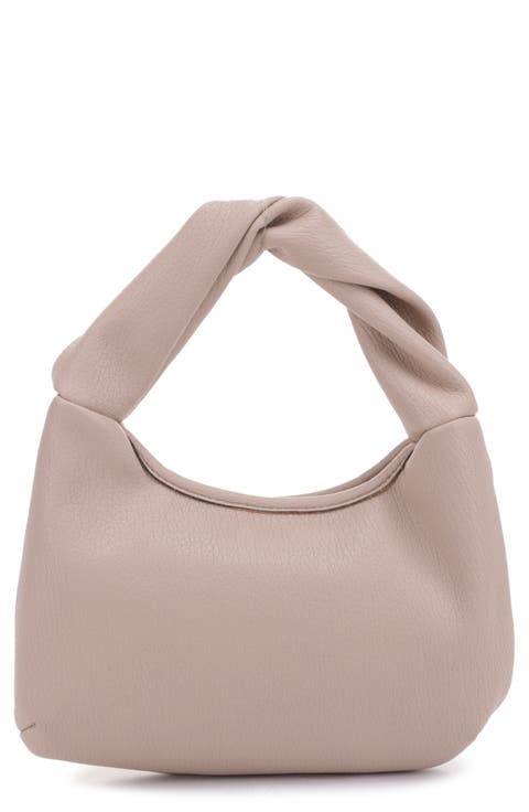 Libby Twist Recycled Vegan Leather Hobo Bag