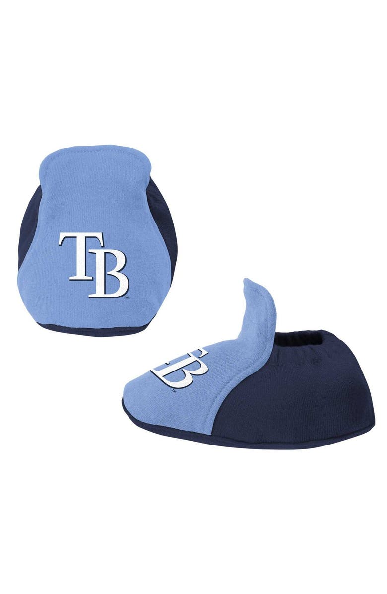 Outerstuff Newborn & Infant Navy/Light Blue Tampa Bay Rays Three-Piece Love of Baseball Bib Bodysuit & Booties Set, Alternate, color, Navy