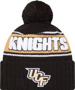 New Era Men's New Era Black UCF Knights Bold Cuffed Knit Hat with Pom