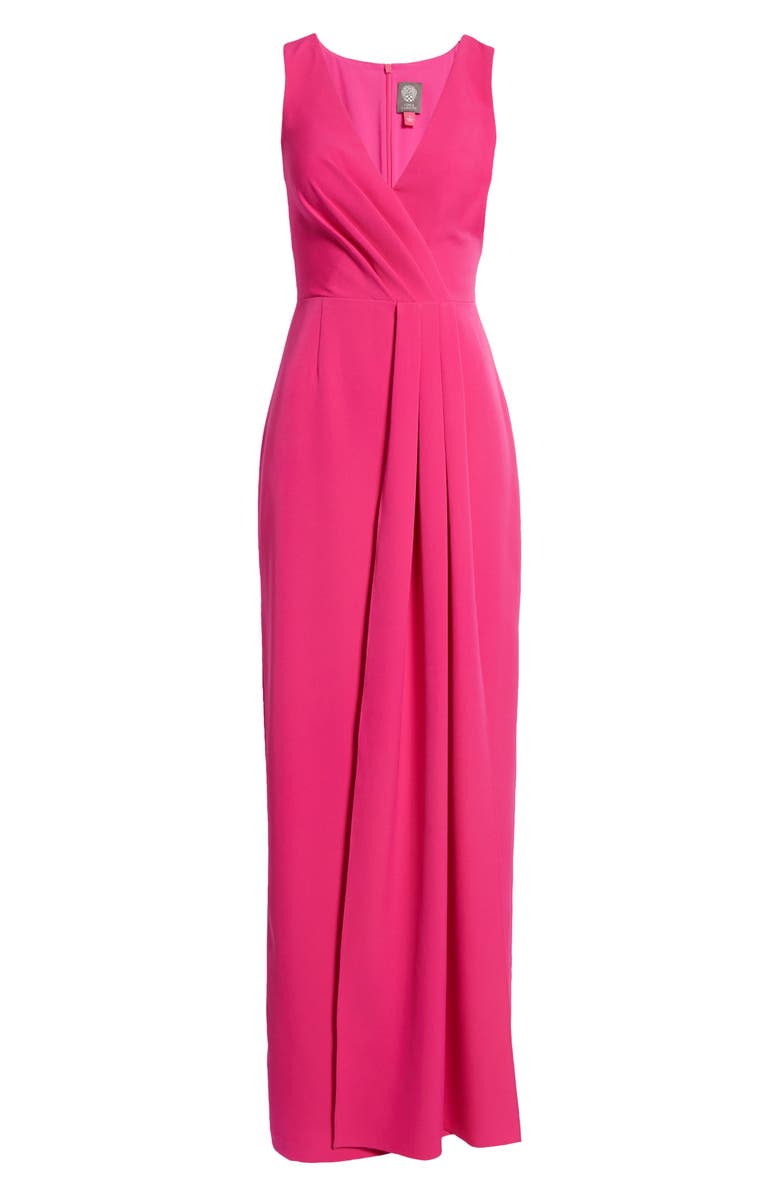 Vince Camuto Sleeveless V-Neck Gown, Alternate, color, 