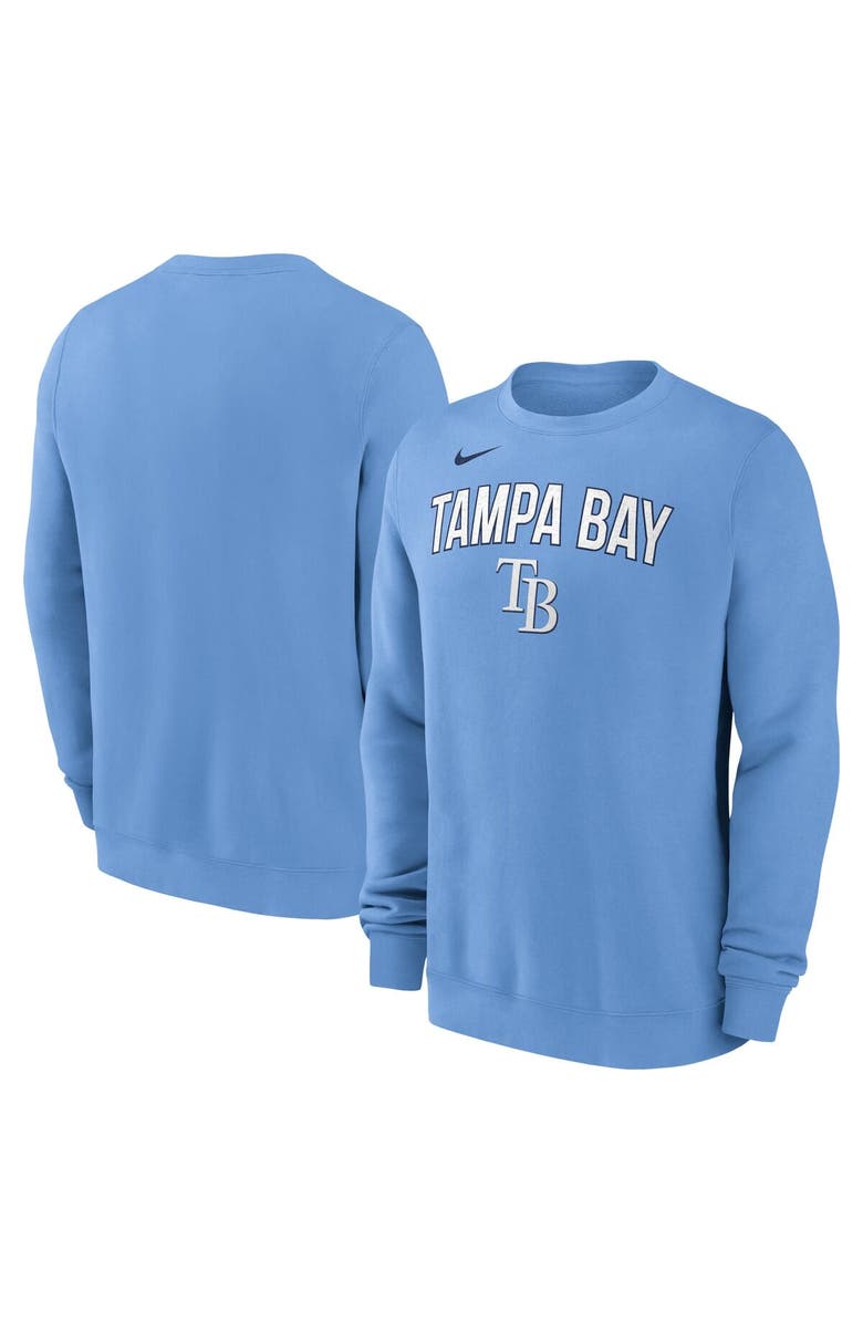 Nike Men's Nike Light Blue Tampa Bay Rays Pullover Sweatshirt, Main, color, Light Blue