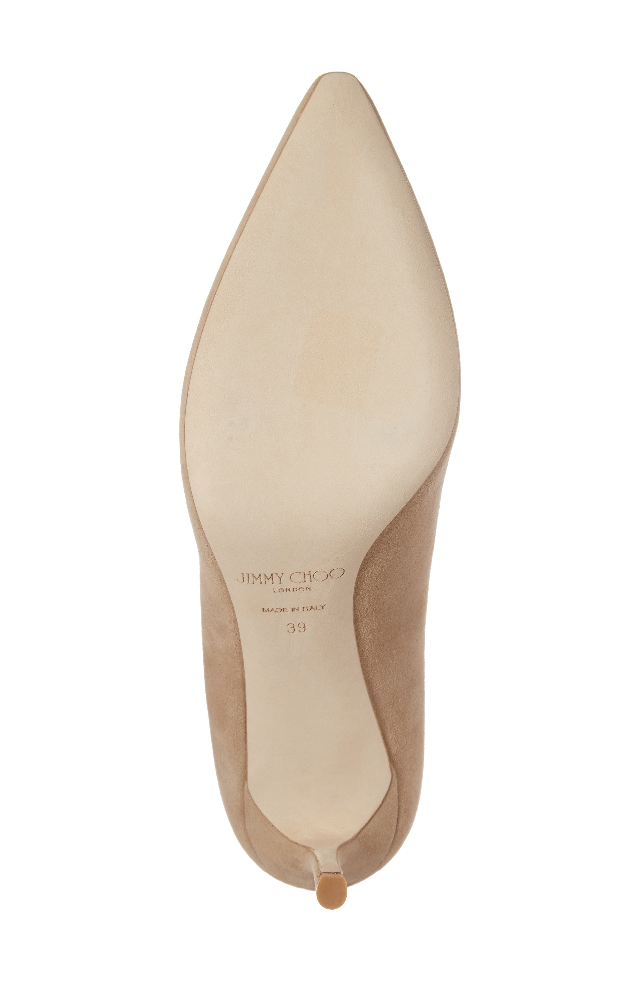 Romy 85 Pointed Toe Pump, Alternate, color, NUDE SUEDE