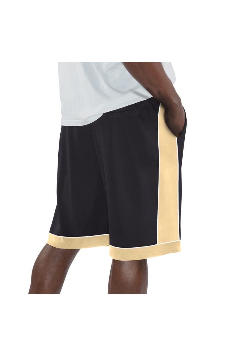 STARTER Men's Starter Black New Orleans Saints Vintage Logo Fan Favorite Shorts, Alternate, color, Black